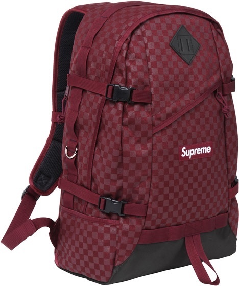Printed Check Backpack